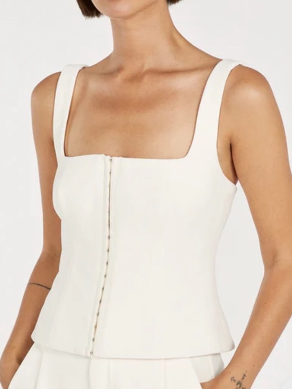 DISSH Cream Corset Top